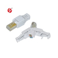 8p8c cat6 RJ45 toolless conector macho