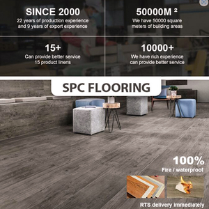 공장 도매 7mm 100% 방수 인터로킹 피소 인테리어 SPC 라미네이트 바닥재 아파트 주방용 - Product Image 4