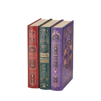 Boîte cadeau vide en forme de faux livre avec logo en feuille d'or, décoration personnalisée pour l'emballage des produits