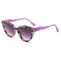 Nouvelles Lunettes de Soleil NWO T1844 Monture Fine Rétro Œil de Chat TR90 Haute Qualité Tendance Mode Street Style
