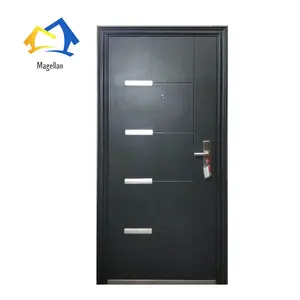 Uzbekistan Stainless Steel Single Door Iron Safety Door Design