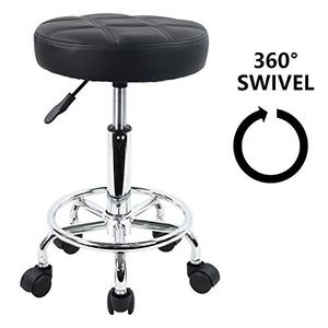 Chaise de laboratoire de style simple et moderne, base en métal, roulettes et siège rembourré, utilisée pour le laboratoire, la salle de sciences, la bibliothèque, la salle de réunion - Product Image 2