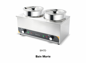 Calentador de alimentos de buffet comercial profesional Ollas dobles Bain Marie. - Product Image 2