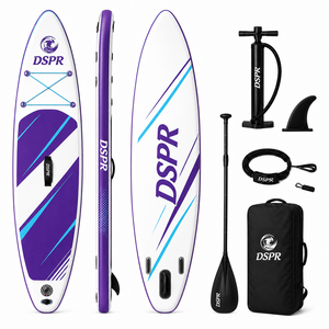 Planche de SUP gonflable ODM 320 cm durable tout usage en PVC double couche pour hommes et femmes avec configuration à trois ailerons pour les excursions sur eau calme - Product Image 3