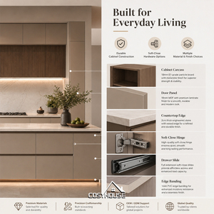 Set Completo di Mobili da <span class=keywords><strong>Cucina</strong></span> Moderni con Armadietti Bassi e Alti per la Casa - Product Image 4