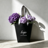 Tas Hadiah Kreatif untuk Hari Valentine dan Hari Ibu, Tas Buket Tangan Berembos, Tas Bunga Kustom untuk Florist, Tas Bawa Pulang Bunga Kustom