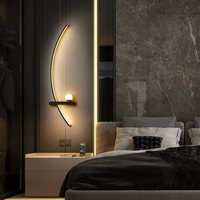 Appliques murales d'intérieur éclairage de la maison décoration Vintage escalier longue applique murale nordique minimaliste lumière lampes à Led pour la maison mur Sconc lumière