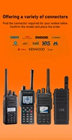 Casque radio bidirectionnel LSENG avec écouteur à tube acoustique transparent, PTT intégré et micro ENC, cordon de 95 cm/35 cm pour radios ICOM série IC-F