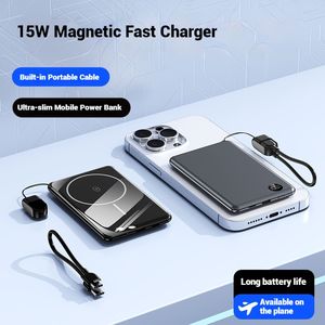 Nouvelle Batterie Externe Style Rapide 5000mAh PD 22.5W avec Câble, ou Batterie Externe Magnétique sans Fil 10000mAh 15W, Compatible <span class=keywords><strong>iPhone</strong></span> 16 15 - Product Image 6