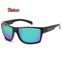 Lunettes de soleil Vintros Vintage pour un style surdimensionné, enveloppantes, sportives, avec logo personnalisé, protection UV400, monture intégrale, verres miroir carrés, Nouveauté 2026