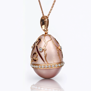 Metal esmalte <span class=keywords><strong>Faberge</strong></span> <span class=keywords><strong>huevo</strong></span> estilo <span class=keywords><strong>colgante</strong></span> QFA101 - Product Image 4