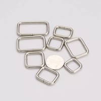 Anneau Rectangle Anneau Carré Boucle Fer Métal Non Soudé 3.8mm Fil Matériel Sac Accessoires pour Sac À Main Sac À Dos Bagages