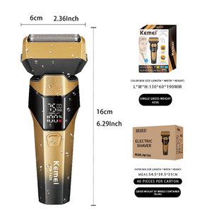 KEMEI Km-t425, la <span class=keywords><strong>Mejor</strong></span> Máquina de Afeitar Portátil de Cinco Cuchillas, Afeitadora Eléctrica Profesional Recargable para Hombre, Maquinilla de Afeitar para <span class=keywords><strong>Barba</strong></span> y Rostro - Product Image 2