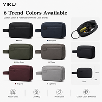 Tas Clutch Pria Custom YIKU, Dompet Kulit PU, Pouch Organizer Bisnis, Produsen OEM ODM, Supplier Label Pribadi