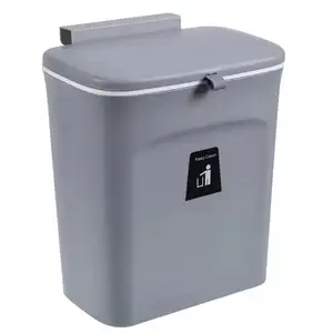 Kitchen Hanging Trash Can Mountable Small Under Sink Food Waste Bin Plastic Garbage bin
