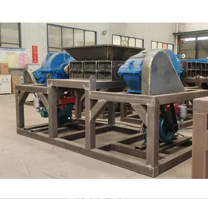 China Fabriek Directe Verkoop Custom Generatie Dubbele Lager Schroot Shredder Voor Outdoor Schroot Plastic Recycling