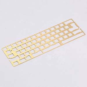 Teclado mecánico <span class=keywords><strong>Universal</strong></span> personalizado, placa de posicionamiento de chorro de arena de latón 60%, 60% - Product Image 1