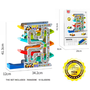 Jouets pour enfants, rampes de course pour voitures, ensembles de pistes de course, garages et parkings, rampes de course pour voitures, jouets pour garçons de 2, 3, 5, 8 ans, tout-petits - Product Image 6