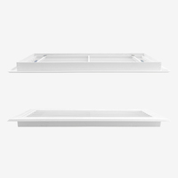 Grille de ventilation murale moderne en plastique ABS, sortie d'air et barre de ventilation personnalisables OEM/ODM