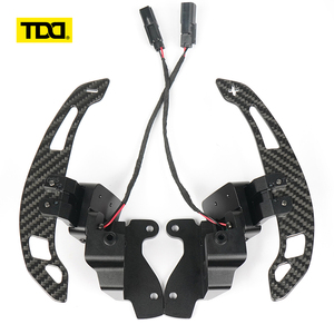 แป้นเปลี่ยนเกียร์คาร์บอนไฟเบอร์แม่เหล็ก TDD สำหรับ Ford F150 F-150 Raptor 2015-25 ให้สัมผัสตอบสนองคมชัด - Product Image 1