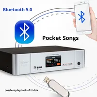 Amplificateur intégré 3-en-1 série TCT pour salle de karaoké, home cinéma, avec microphone sans fil Bluetooth
