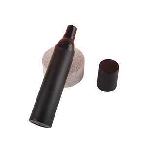 Flacon pompe cosmétique vide en plastique noir mat sans air 30ml/50ml pour crème visage, sérum contour des yeux, soins <span class=keywords><strong>de</strong></span> la <span class=keywords><strong>peau</strong></span> – Le client choisit la clé - Product Image 4