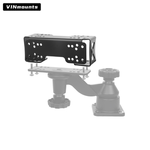 VINmounts Boat Fish Finder Screen Mount 007 Base to Dual Base Converter <b>Bracket</b> Adapter Marine Electronics Display Holder - Product Image 3