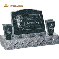 OEM ODM conception personnalisée prix de gros pierre tombale en granit avec vase pierre tombale pour tombes