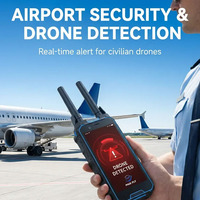 Detector y Bloqueador de Drones Portátil Shengli L02, Anti-FPV, Detección de Largo Alcance de 360°, 1.5 km, Defensa Contra Drones de Mano, 100 MHz-6 GHz