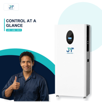 Inverter Penyimpanan PV Surya Hibrida Cerdas dengan Paket Baterai LiFePO4 51.2V yang Dapat Diperluas untuk Cadangan Rumah, Pemasok Ekspor Pesanan Massal