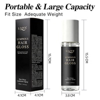 LOZEE Spray illuminateur capillaire à effet nacré discret, pour cheveux lisses et sans frisottis, non gras, brume éclaircissante légère pour cheveux