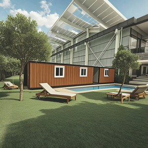 บ้านคอนเทนเนอร์ทรงสี่เหลี่ยมผืนผ้า ดีไซน์ทันสมัย สำหรับอยู่อาศัย - Product Image 3