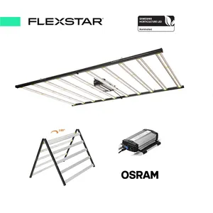 Flexstar luz de led, luz de crescimento 1000 w 4 * 6ft 2800 umol/s regulável, greenhouse 1000 w, espectro completo