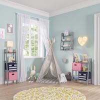 Paquete de 2 Cajas de Almacenamiento Plegables en Forma de Cubo, Organizador Decorativo Plegable para Estantes, Armarios, Ropa Debajo de la Cama o Juguetes para Niños