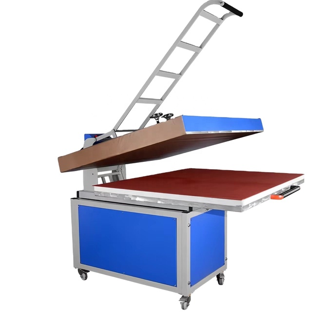 Full Color Digital Sublimation Large Format 100x120cm Manual Heat Press Machine with Touch Screen Control for Textile Polyester