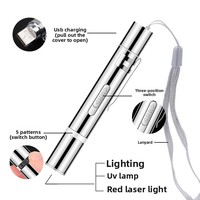 Pointeur laser rechargeable par USB, jouet interactif pour chat