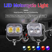 10W Mini RGB Spot conduite lumière blanc jaune universel LED travail lumière antibrouillard projecteur pour moteur voiture tout-terrain camions 12V 24V