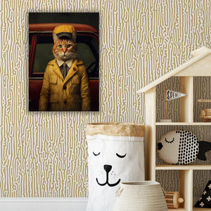 Di alta qualità in metallo parete di <span class=keywords><strong>casa</strong></span> Poster di nuovo Design tassista gatti segno di lavoro magnete stagno sistema di appesa tecnica verniciata - Product Image 1