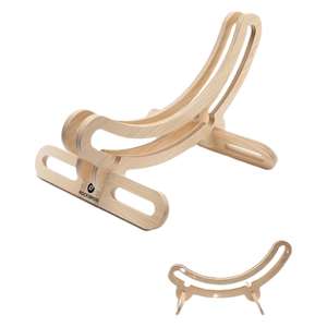 Creative Solid Wood Bicycle <b>Rack</b> Floor Standing 56.3x30.4x18.5cm Natural Color Lightweight <b>Storage</b> Stand <b>For</b> Home <b>Garage</b> - Product Image 3