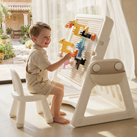 Mesa de Bloques de Construcción para Niños VSUCH, Pizarra Plegable Multifuncional para Dibujar, Juguete Educativo de Ensamblaje para Niños y Niñas