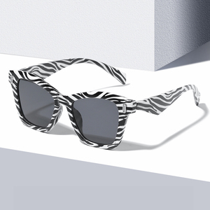 Unway Eyewear Designer Oversized Fashion Women Fashion Zebra Print Ladies Cat Eye Sun Glasses Sunglasses - Product Image 1