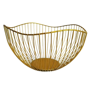 ขายตกแต่งอัตราต่ําลวดเหล็กตะกร้าขนมปังหรูหราอุปกรณ์ครัวสไตล์คลาสสิกตะกร้าขนมปังโลหะ - Product Image 6