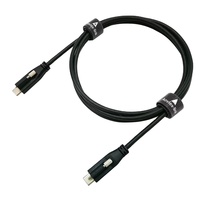 Câble de caméra industrielle USB 3.1 Type C mâle à mâle avec câble à vis unique verrouillé Vis de verrouillage USB C