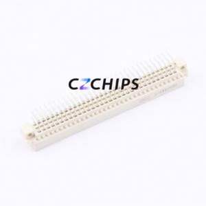 5650945-5 Board-to-Board & Backplane Connector Bent Lead Through Hole,P=2.54mm Connector 2.54mm Right Angle Insert 3 Gold - Product Image 2