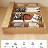 Lit de rangement moderne et simple avec armoire intégrée Tatami pour petit appartement – Mobilier de chambre à coucher