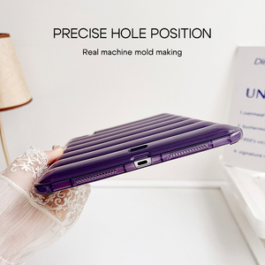 เคสแท็บเล็ต TPU ใสแบบนิ่มกันกระแทกสี่มุมยืดหยุ่นได้สีสันสดใสทนทานต่อการตกหล่นสำหรับไอแพด - Product Image 5