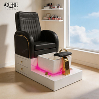 Fauteuil de pédicure électrique multifonctionnel pour salon, chaise de pédicure de luxe avec plomberie