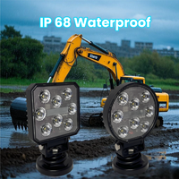 Lampe de travail LED super lumineuse 40W en aluminium, étanche IP67, 10-40V, pour remorque, modèle BSG CL40-8R, fabriquée en Chine