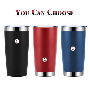 Vaso de café de doble pared de acero inoxidable, personalizado, 20oz, con tapa y pajita - Product Image 5