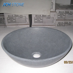 Vente en gros G654 Évier rond en pierre de <span class=keywords><strong>granit</strong></span> naturel gris foncé - Product Image 2